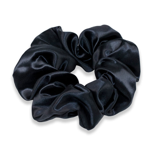 Silk Scrunchie, Large, Black, Origin Series