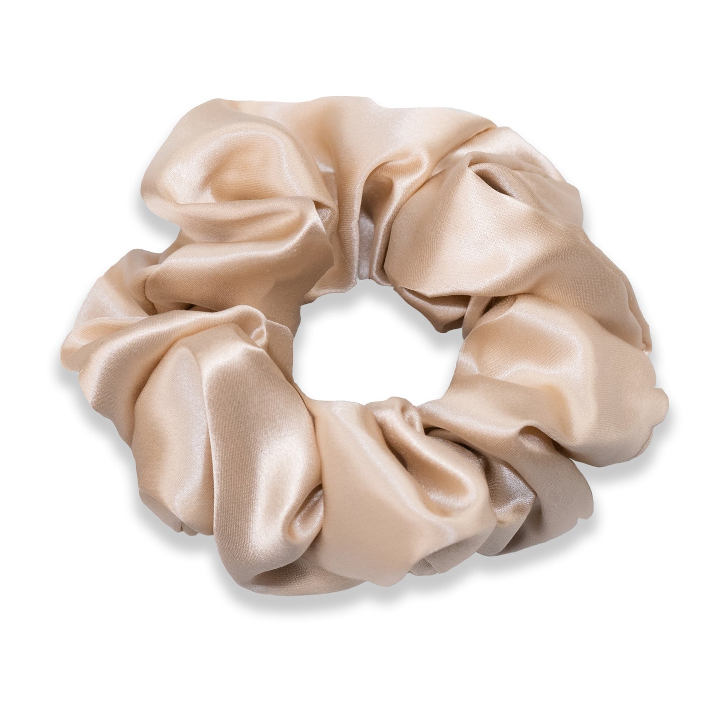 Silk Scrunchie, Large, Champagne, Origin Series