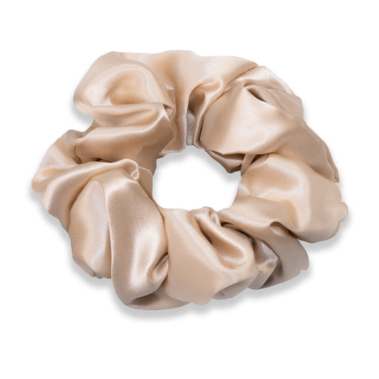 Silk Scrunchie, Large, Champagne, Origin Series