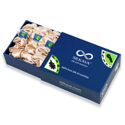 Silk Scrunchies, Midi Size Set, Origin Series