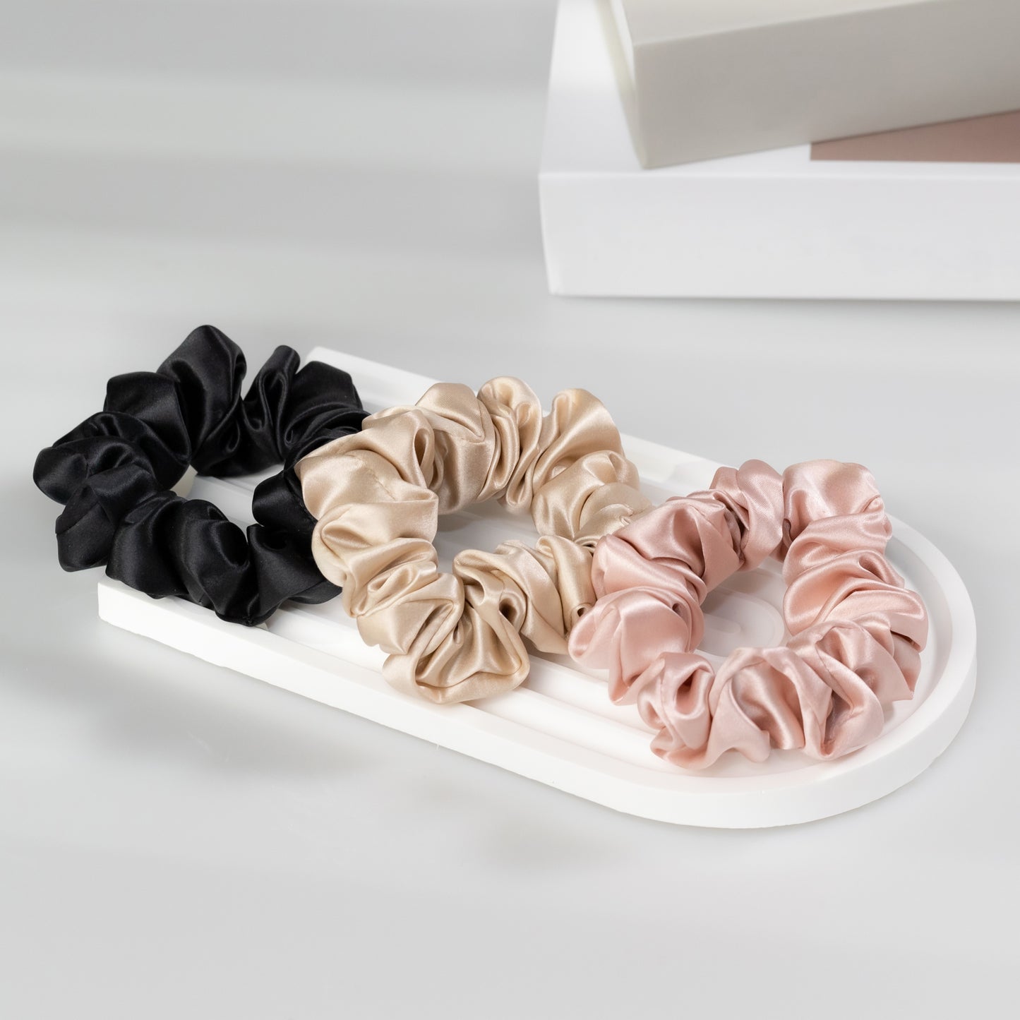 Silk Scrunchies, Midi Size Set, Origin Series